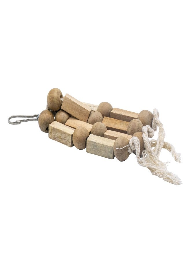 PETZOO Chewable Hanging Toy for Birds, Macaw, African Grey, Parrot, Alexandrine, Budgies, Hamster Cage Accessories, Resting Toy & Wooden Training Aid for Bird & Parrots - Image 2